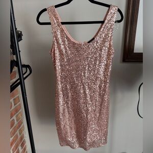Rue21 Sparkling Pink Sequin Mini Dress